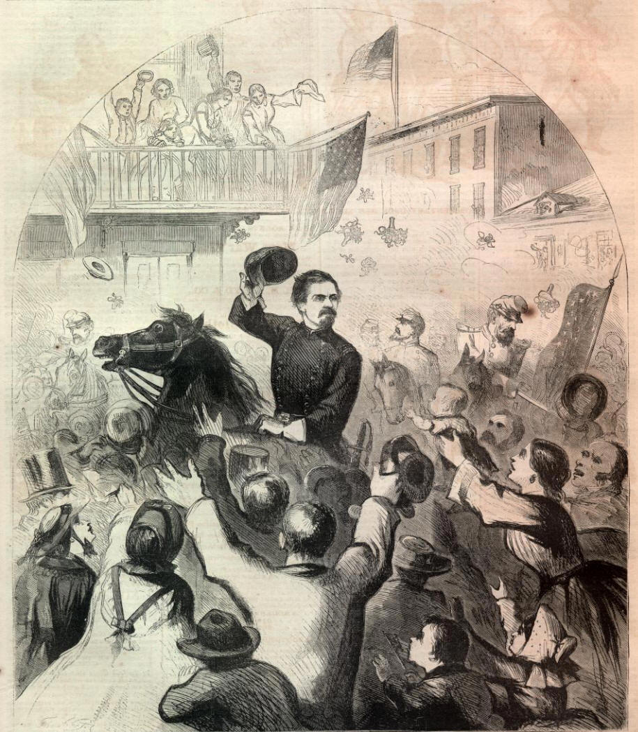 General McClellan enters Frederick, MD