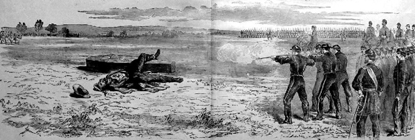 old print...deserters being shot